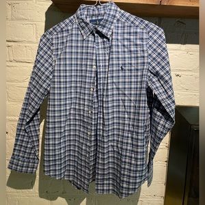 Blue plaid Ralph Lauren dress shirt